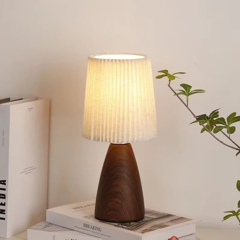 Lampe de Chevet Plissée en Céramique