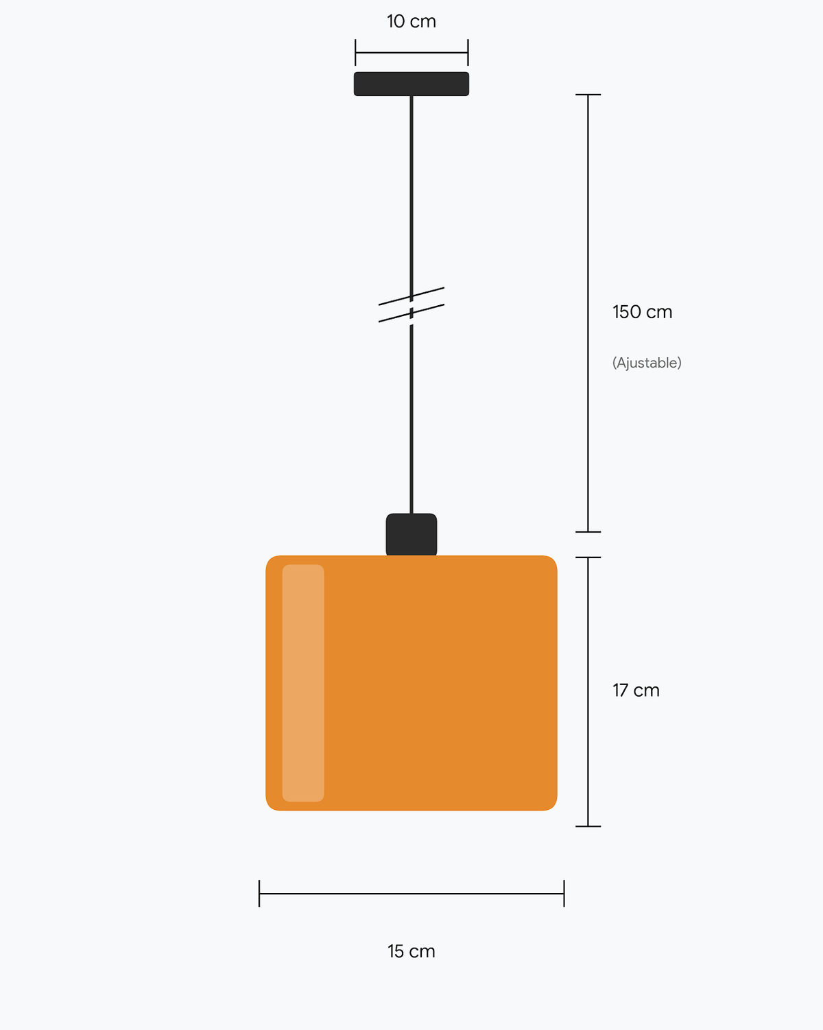 Suspension Design Bauhaus en Verre Coloré