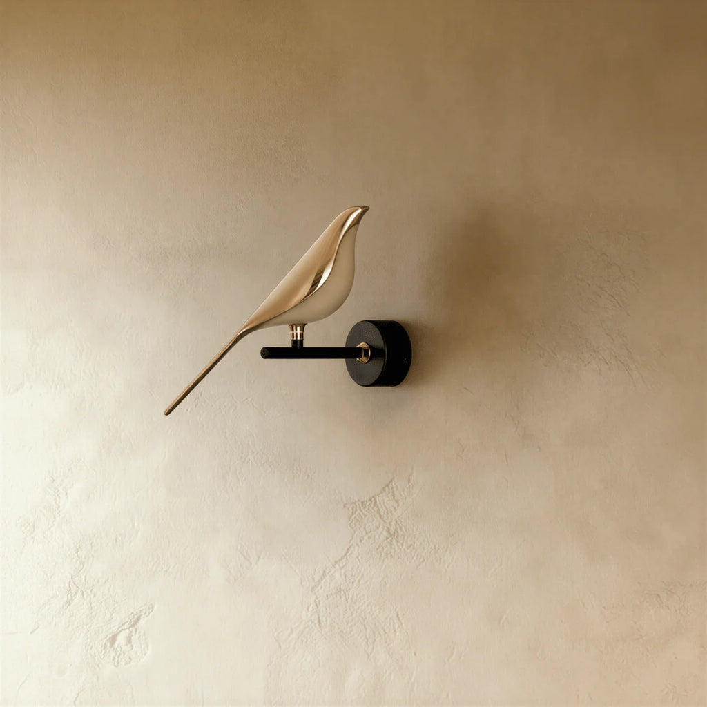 Applique Murale Oiseaux Dorés LED