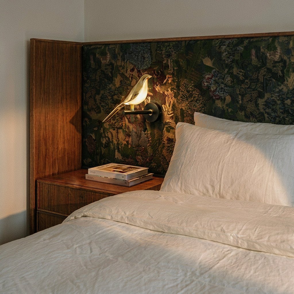 Applique Murale Oiseaux Dorés LED